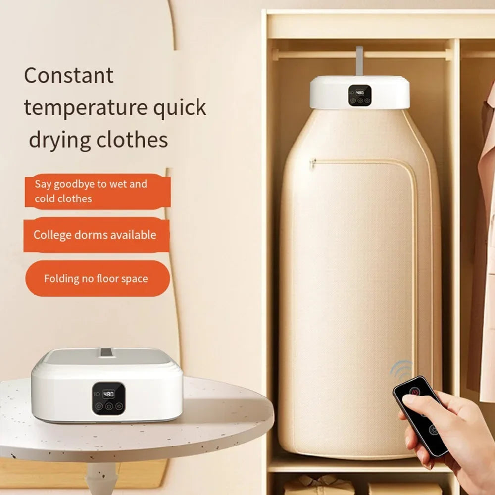 Portable Electric Clothes Dryer - Compact Foldable Mini Dryer for Apartments, Travel & RVs