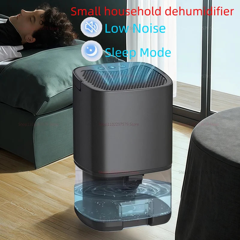 Smart Portable Air Purifier & Dehumidifier - Silent Multi-Function Home Air Treatment Device