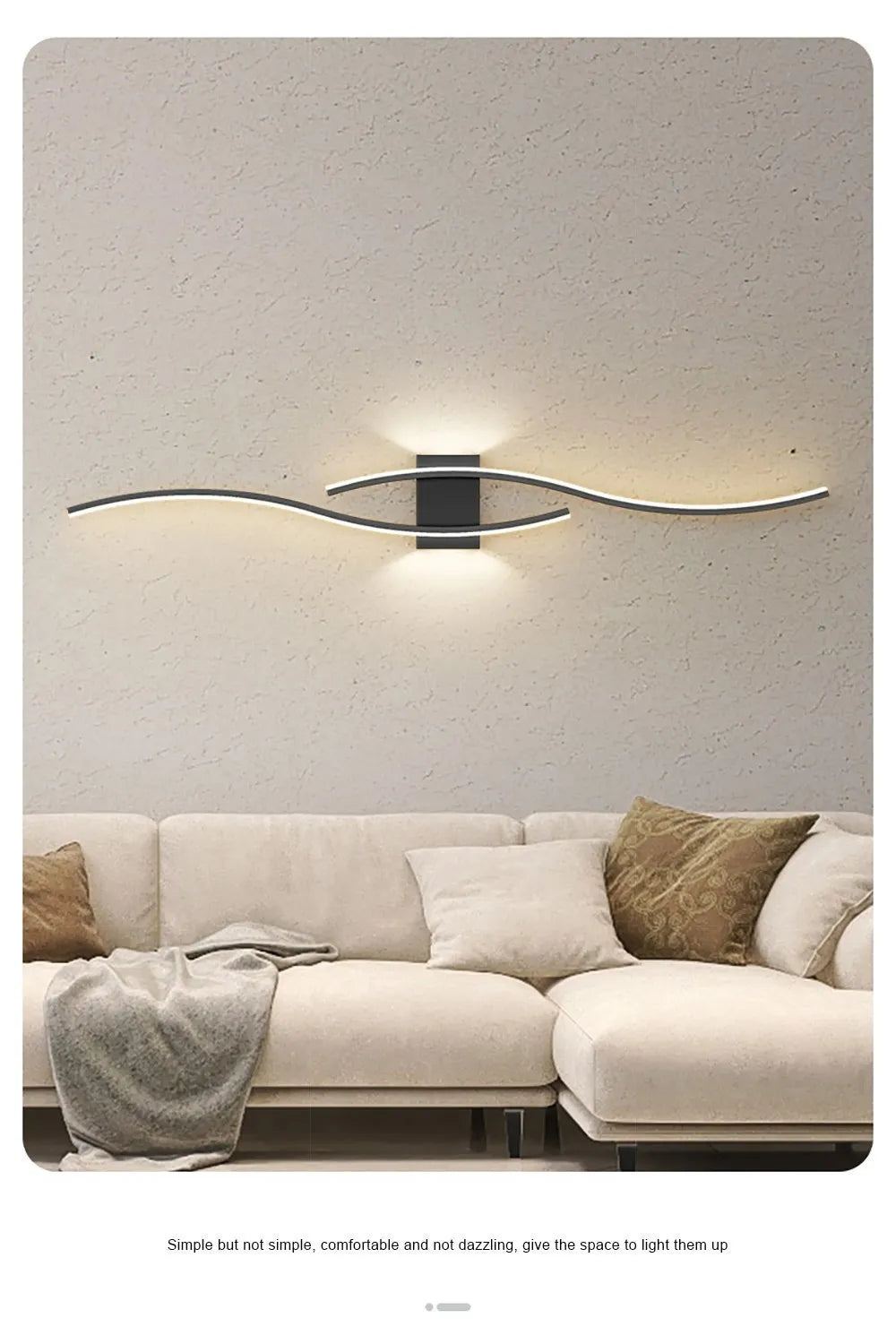 DARHYN Minimalist LED Strip Wall Lamp - Smart Dimmable Modern Wall Light