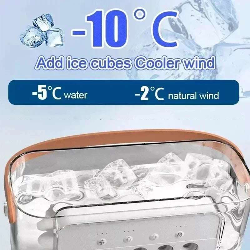 3-in-1 Portable Air Cooler - Mini Fan, Humidifier & LED Night Light