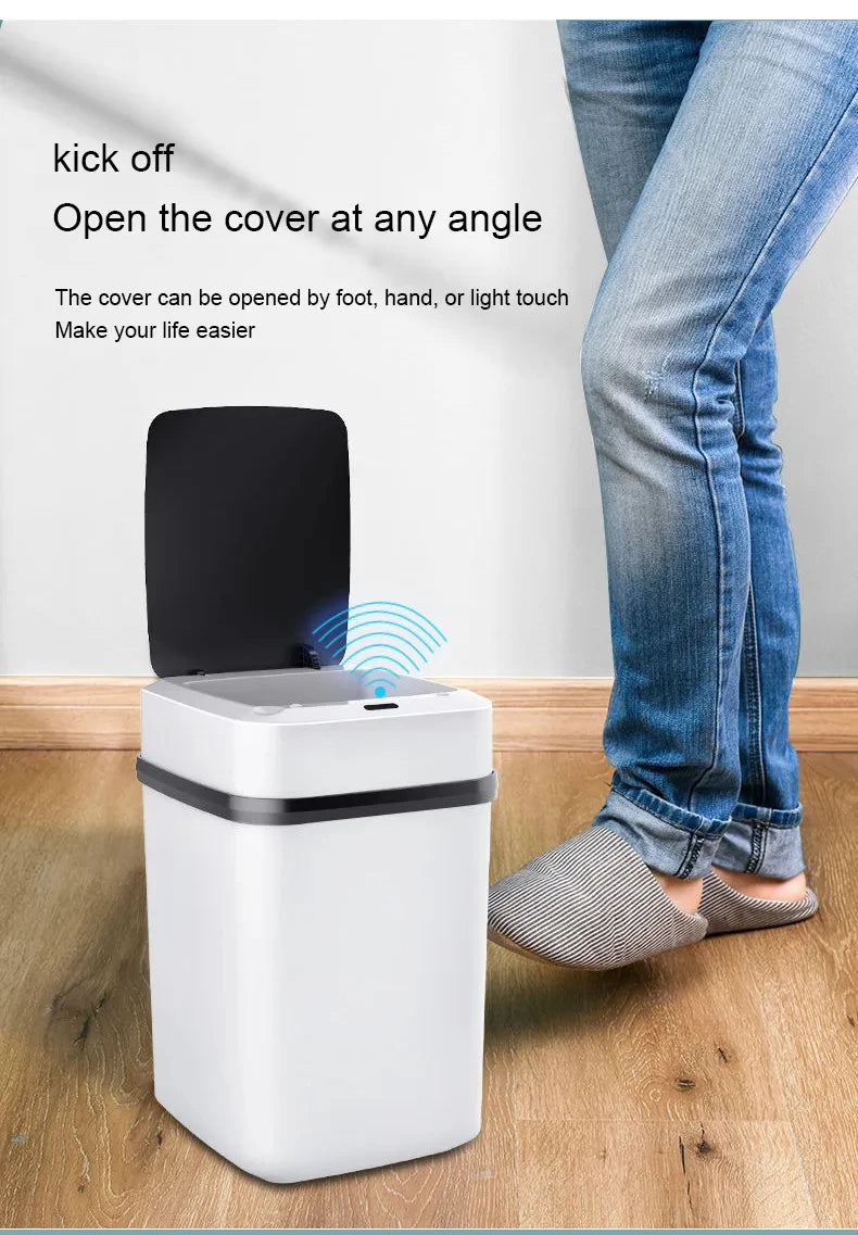 Smart Touchless Trash Can 13L - Motion Sensor Waste Bin