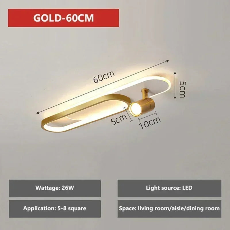 Modern LED Ceiling Spotlight Chandelier Light for Living Room Hallway Aisle Cloakroom Indoor Lighting Fixtures