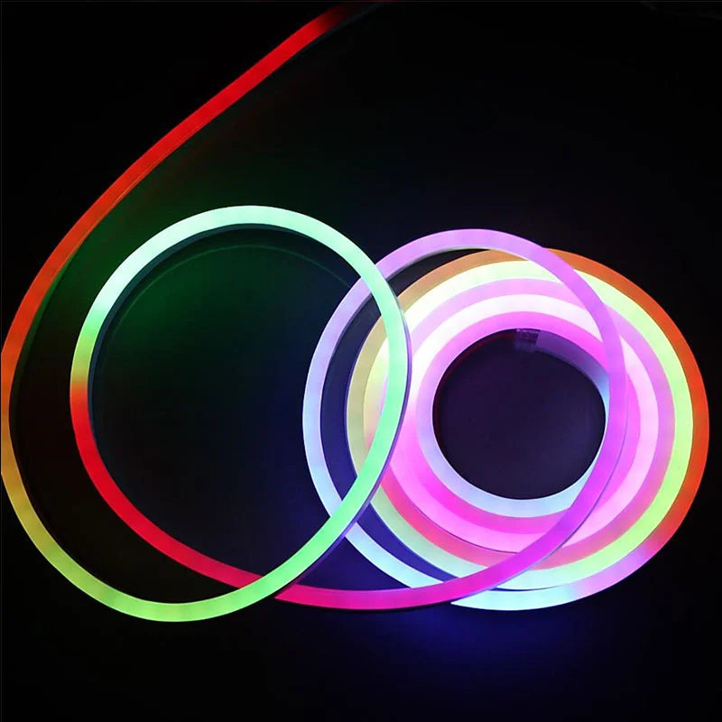 TUYA Smart RGBIC Neon LED Strip Lights | Music Sync | App & Voice Control | IP65 Waterproof