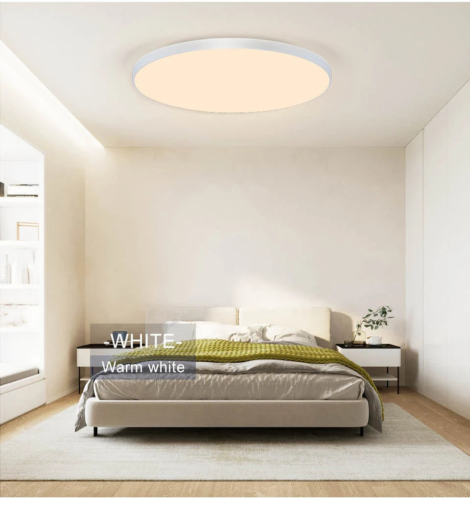 Smart LED Ceiling Light - Modern Dimmable with Remote Control