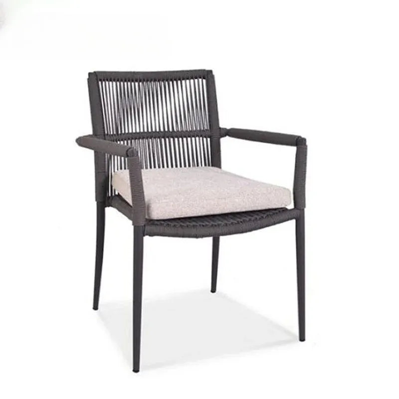 Outdoor Garden Sets Waterpoof Durable Extending square Aluminum Patio Table and Chairs Patio Furniture Sets Outdoor Dining Set