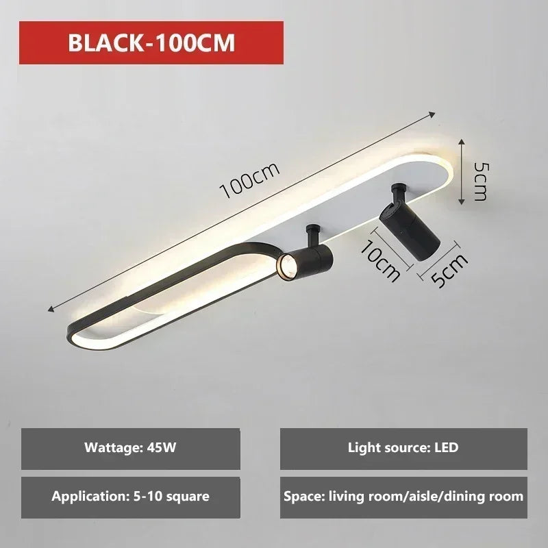 Modern LED Ceiling Spotlight Chandelier Light for Living Room Hallway Aisle Cloakroom Indoor Lighting Fixtures