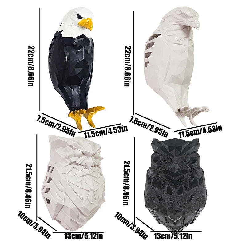 Eagle Wall Lamp – 3D Sculptural Night Light for Home Decor