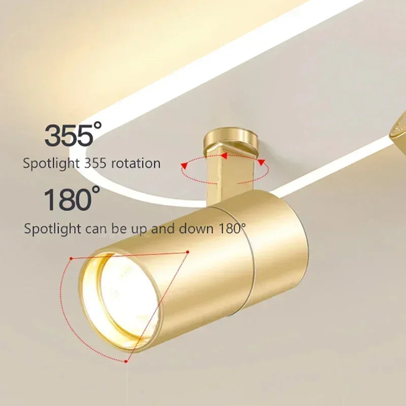 Modern LED Ceiling Spotlight Chandelier Light for Living Room Hallway Aisle Cloakroom Indoor Lighting Fixtures