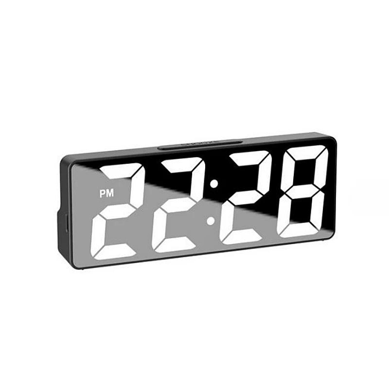 NieNie Digital LED Alarm Clock - Voice Control with Temperature Display