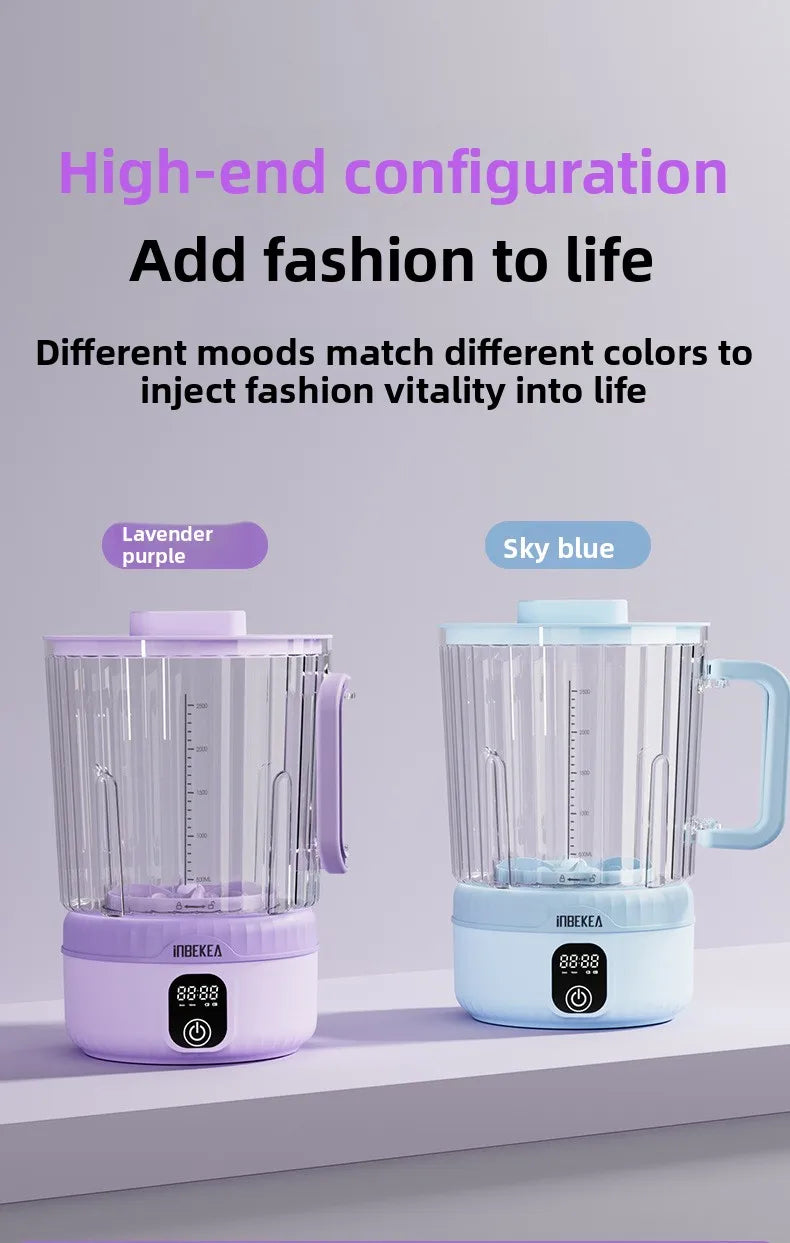 Mini Power Washer 7000 mAh USB Rechargeable for Travel Socks Underwear Underwear Wireless Portable Clothes Washing Cup 2.5L