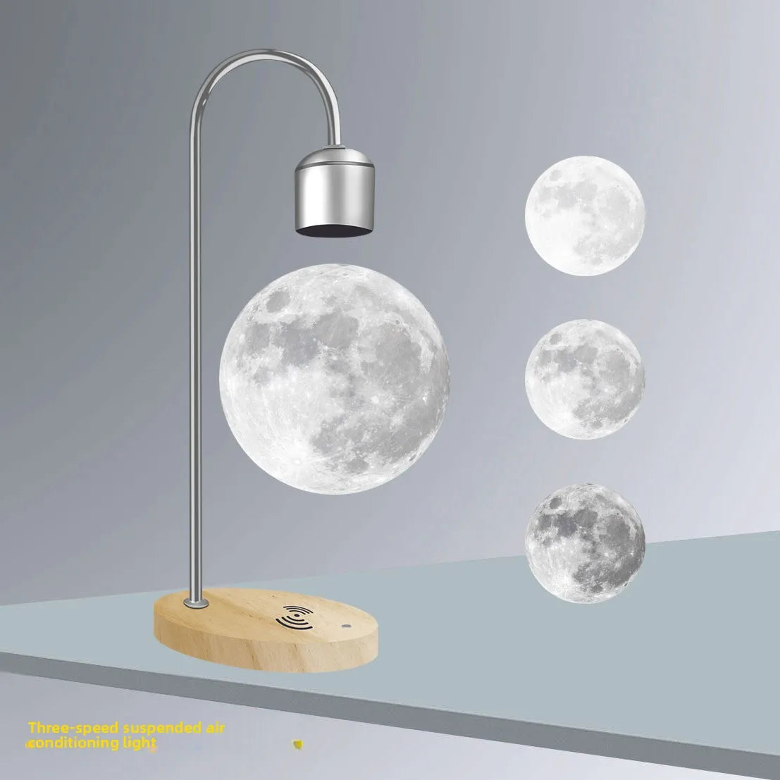 Magnetic Floating Moon Lamp | 3-Color LED Night Light