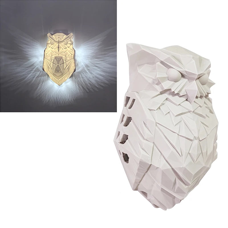 Eagle Wall Lamp – 3D Sculptural Night Light for Home Decor