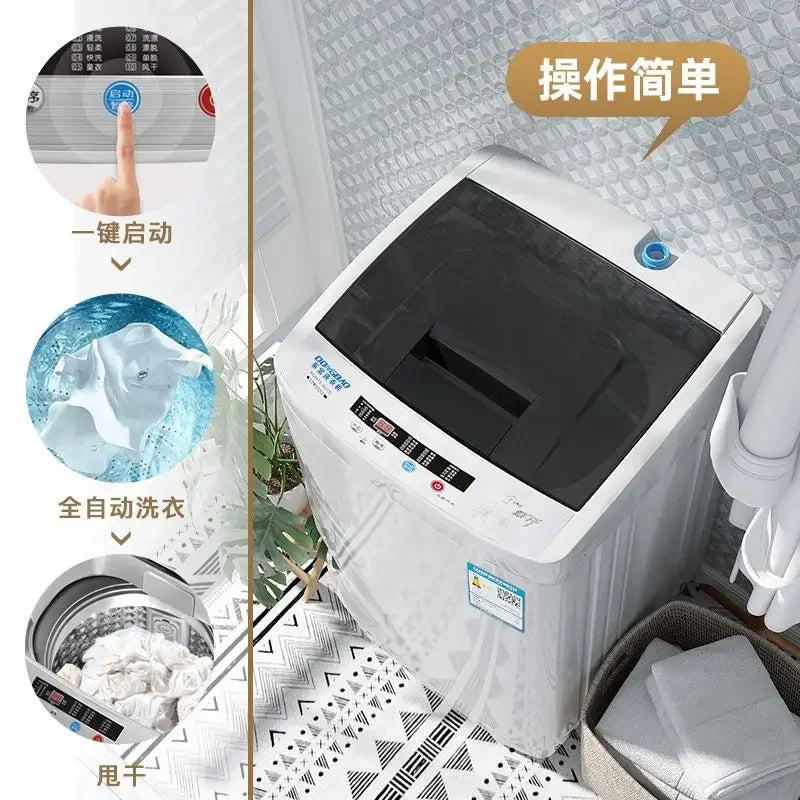 Automatic Washing Machine Large Capacity Household Dormitory Single Pulsator Rental Room  portable washing machine