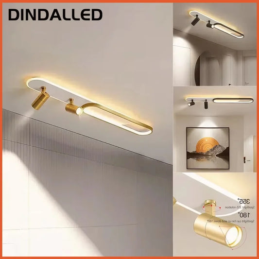 Modern LED Ceiling Spotlight Chandelier Light for Living Room Hallway Aisle Cloakroom Indoor Lighting Fixtures