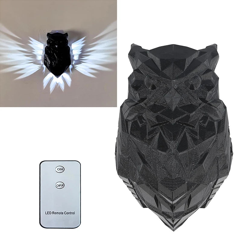 Eagle Wall Lamp – 3D Sculptural Night Light for Home Decor