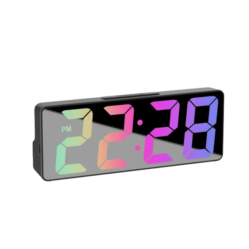 NieNie Digital LED Alarm Clock - Voice Control with Temperature Display