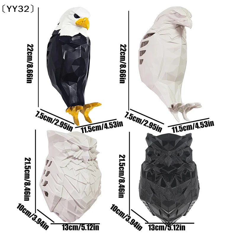 Eagle Wall Lamp – 3D Sculptural Night Light for Home Decor