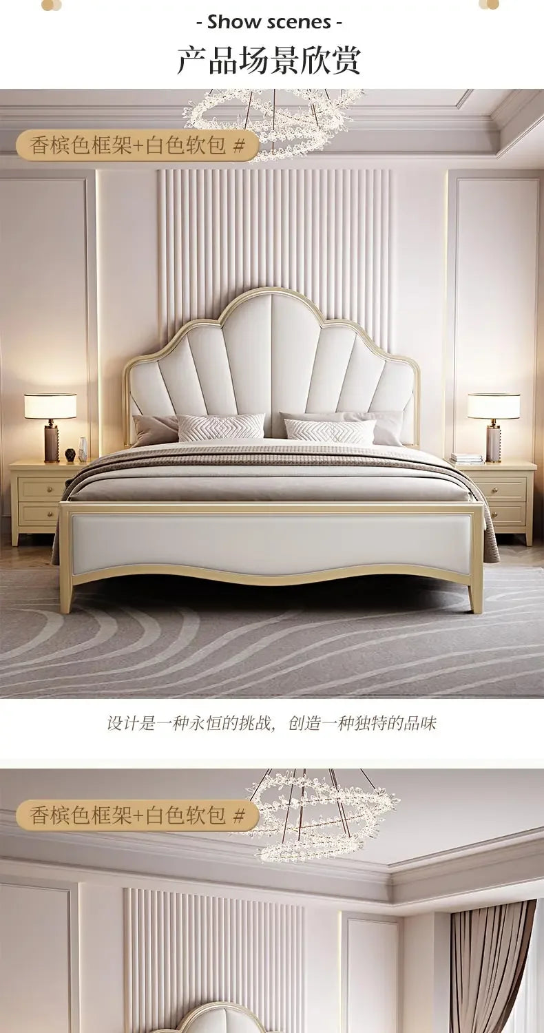 Design Double Bed Frame Sale Wooden Adult Modern Bases Bed Frames Bedroom Headboards Muebles De Dormitorio Home Furniture