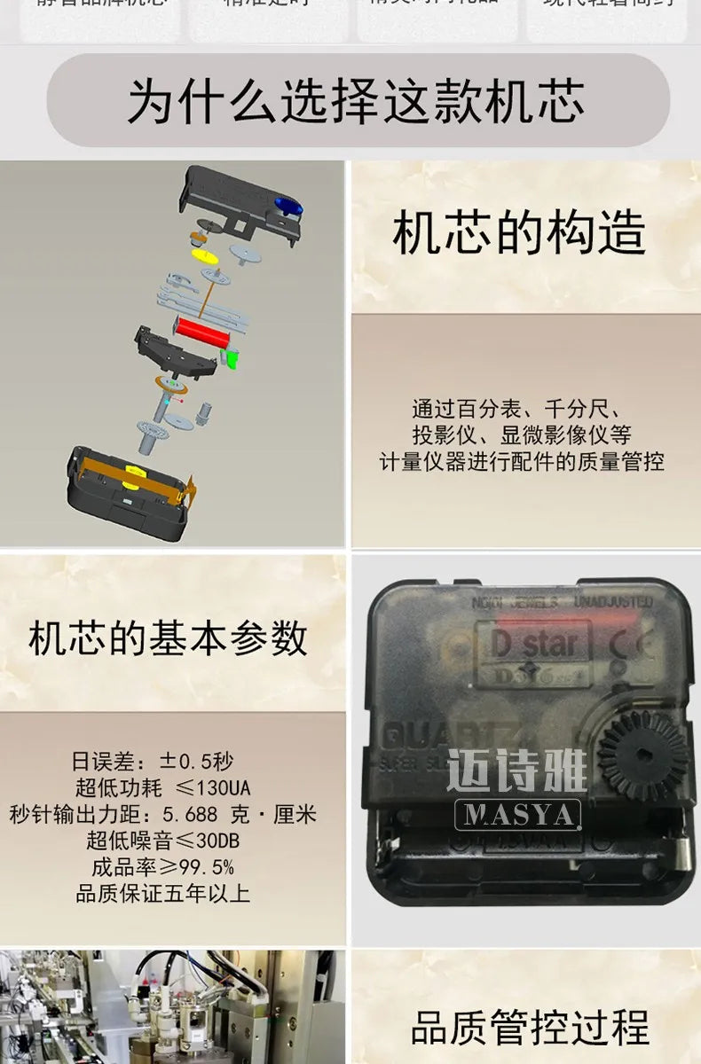 Unique Minimalist Wall Clock Night Light Unique Design Oversized Usa European Wall Clock Kitchen Modern Metal Horloge Decor