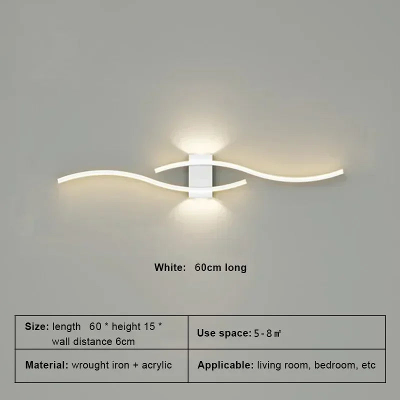 DARHYN Minimalist LED Strip Wall Lamp - Smart Dimmable Modern Wall Light