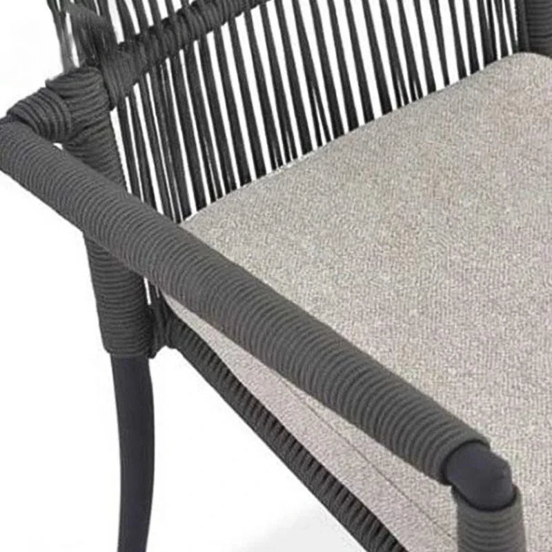 Outdoor Garden Sets Waterpoof Durable Extending square Aluminum Patio Table and Chairs Patio Furniture Sets Outdoor Dining Set