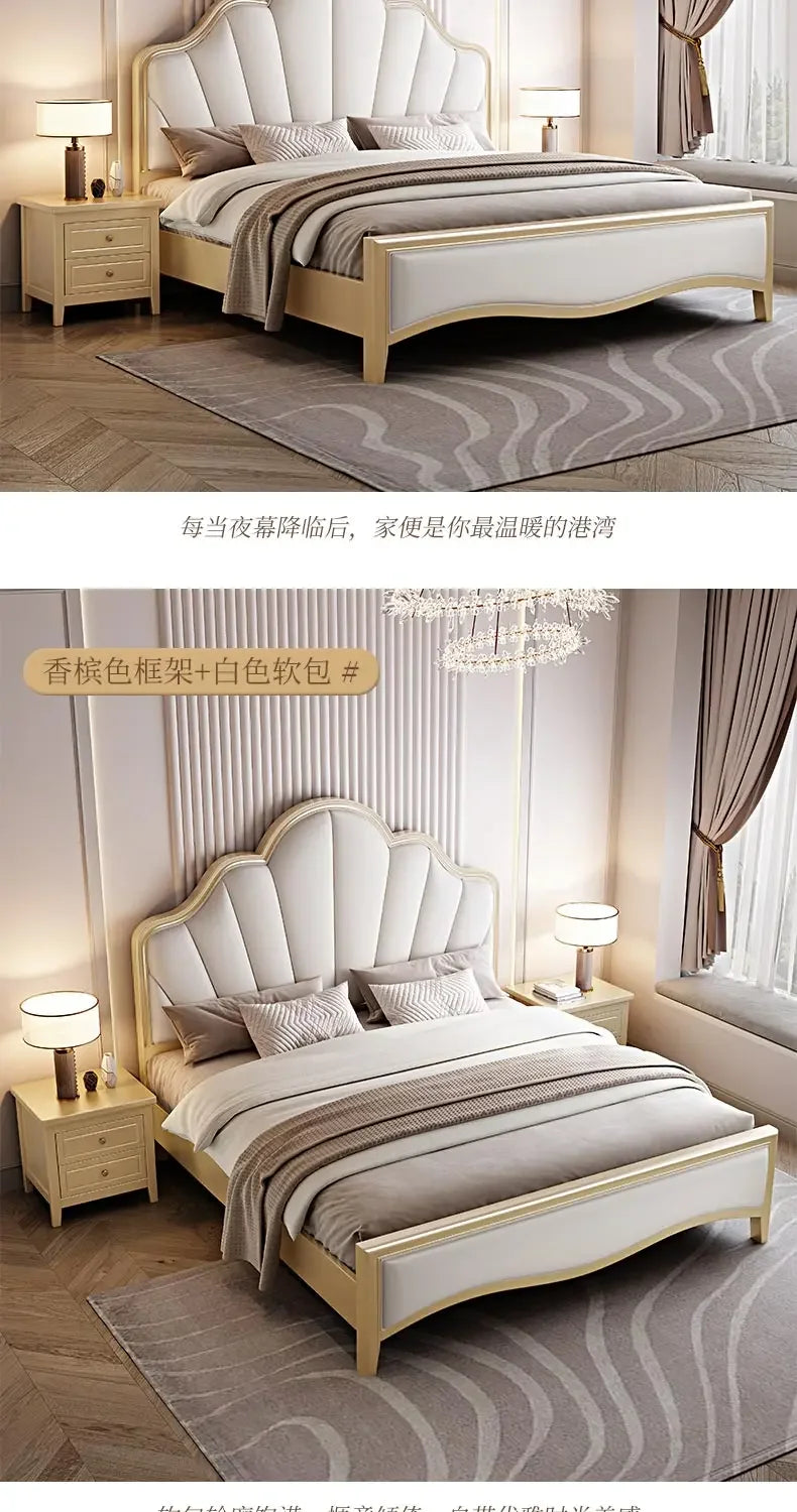 Design Double Bed Frame Sale Wooden Adult Modern Bases Bed Frames Bedroom Headboards Muebles De Dormitorio Home Furniture
