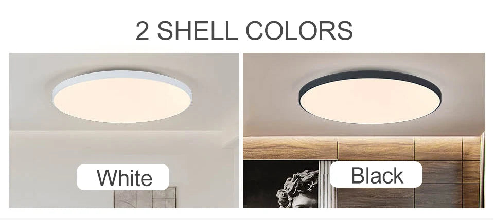 Smart LED Ceiling Light - Modern Dimmable with Remote Control