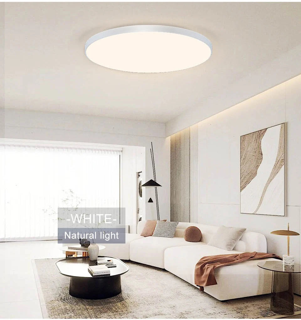 Smart LED Ceiling Light - Modern Dimmable with Remote Control