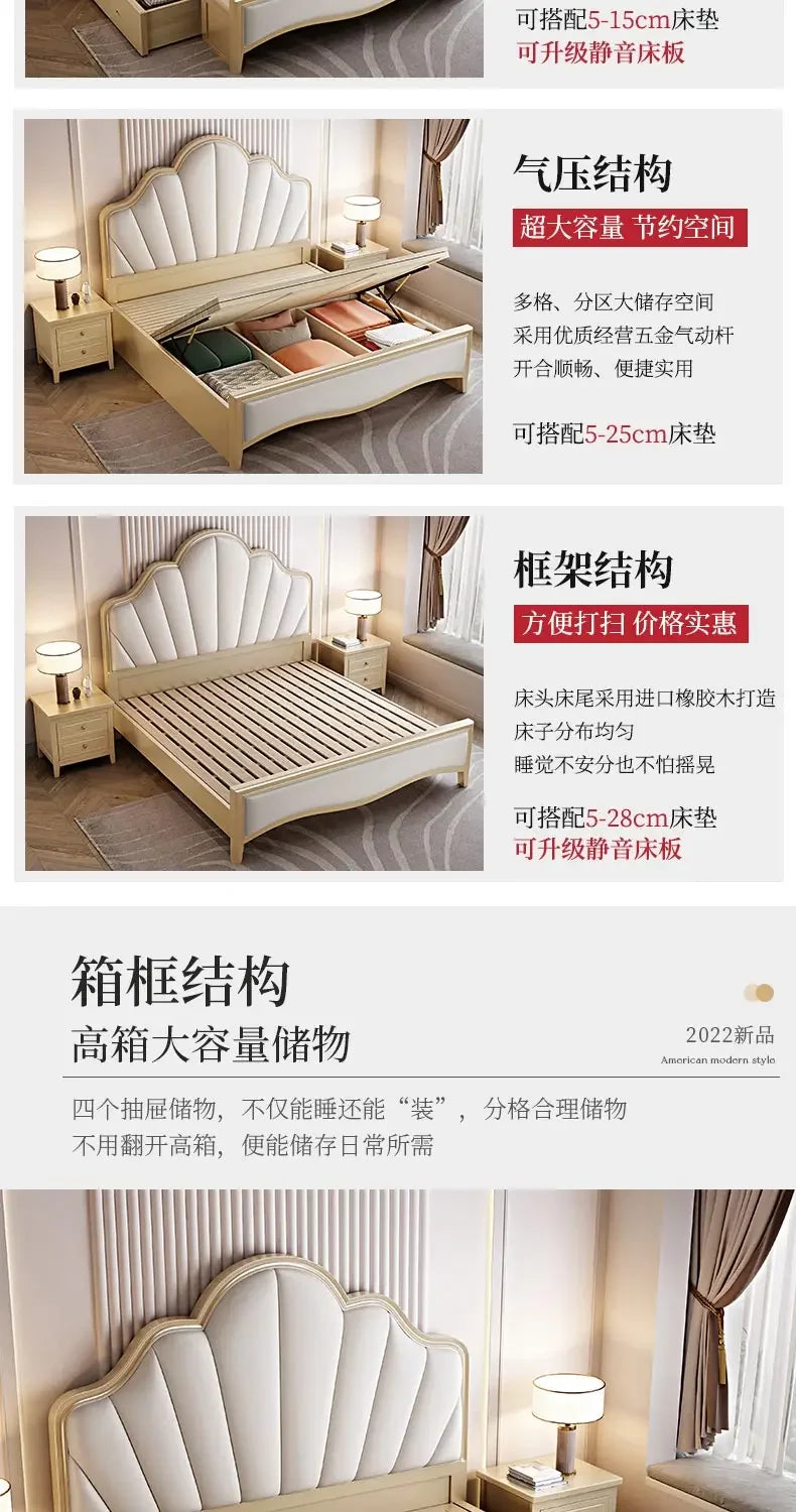 Design Double Bed Frame Sale Wooden Adult Modern Bases Bed Frames Bedroom Headboards Muebles De Dormitorio Home Furniture