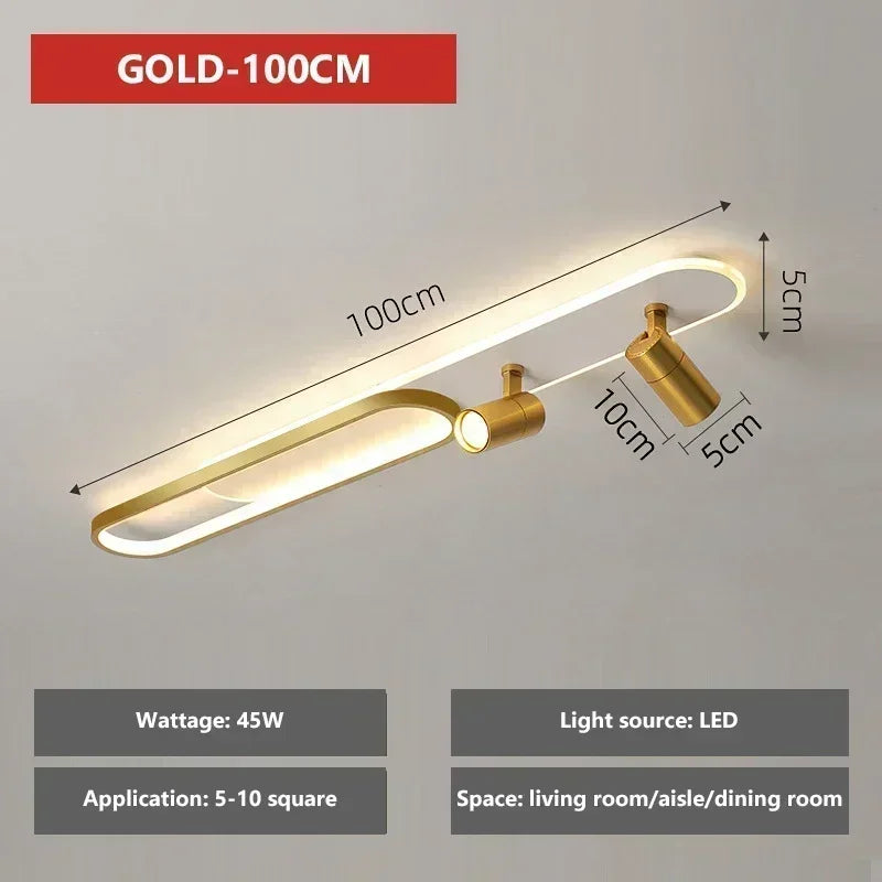 Modern LED Ceiling Spotlight Chandelier Light for Living Room Hallway Aisle Cloakroom Indoor Lighting Fixtures