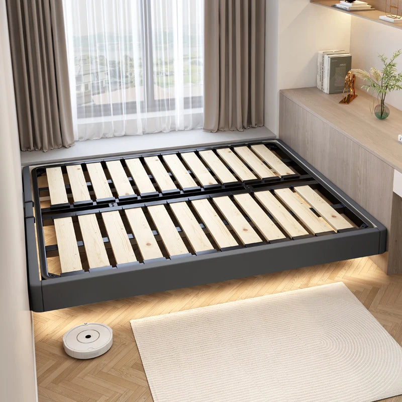 Individual Double Bed Frames Nordic Modern Minimalist Twin Double Bed Bases Wood Sleeping Luxury Cama Queen Size Hotel Furniture