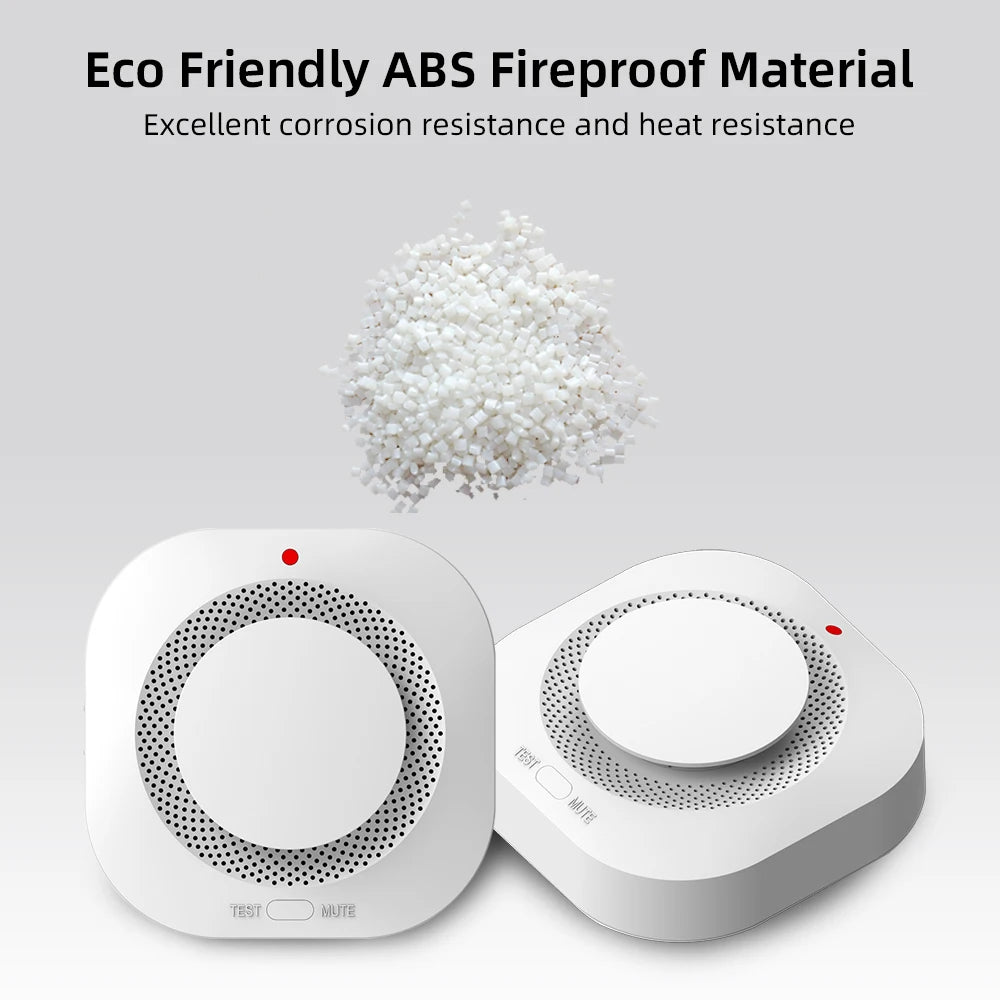 Smart Wireless Smoke Detector - Fire Alarm with 85dB Alert