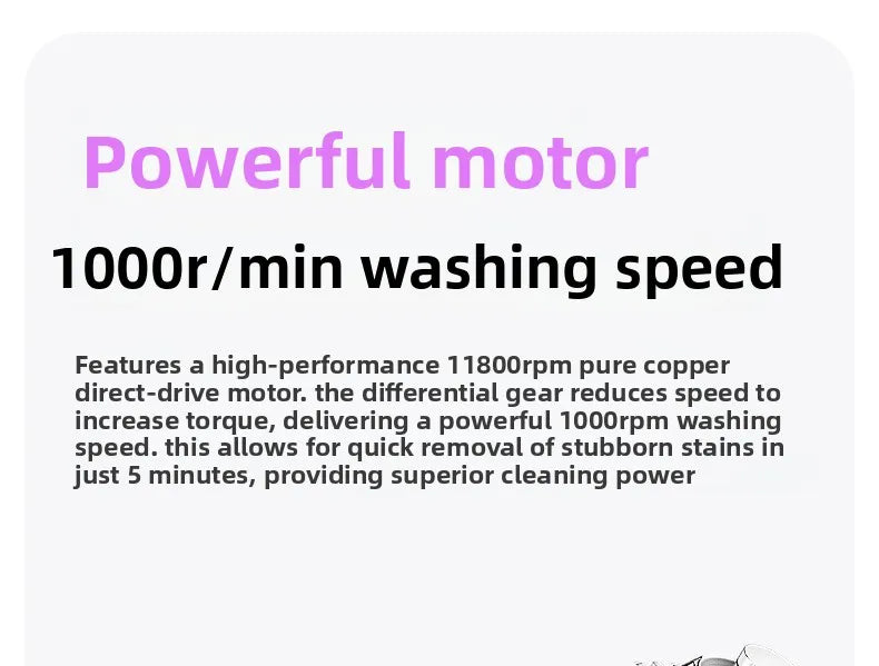 Mini Power Washer 7000 mAh USB Rechargeable for Travel Socks Underwear Underwear Wireless Portable Clothes Washing Cup 2.5L