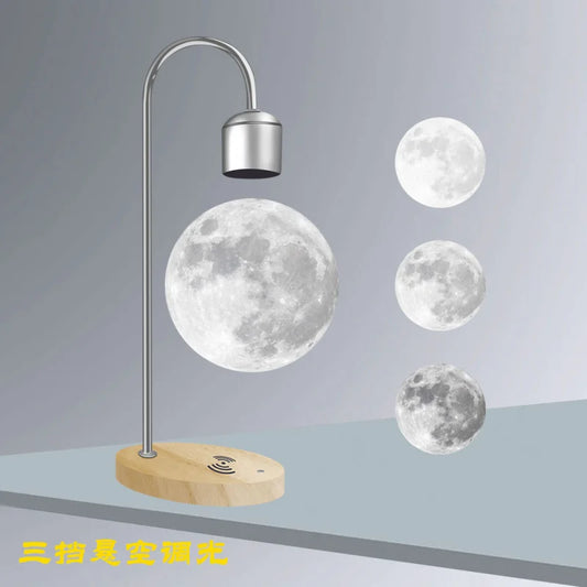 Magnetic Floating Moon Lamp | 3-Color LED Night Light