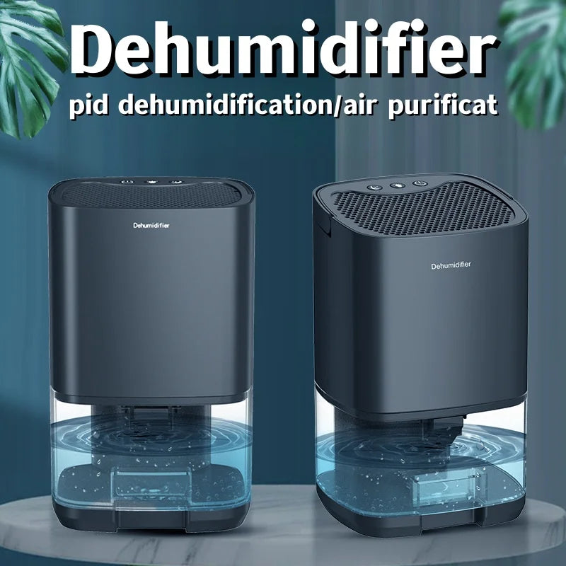 Smart Portable Air Purifier & Dehumidifier - Silent Multi-Function Home Air Treatment Device