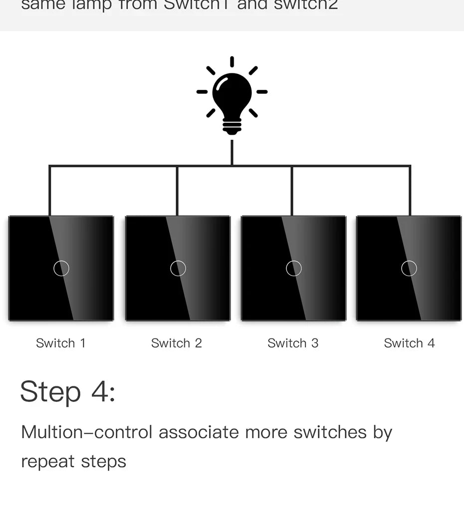 BSEED  Wifi 1/2/3Gang Light Switches Touch Sensor Glass Switch Tuya Smart Life Alexa Control Plus EU Sockets Need Neutral Wire