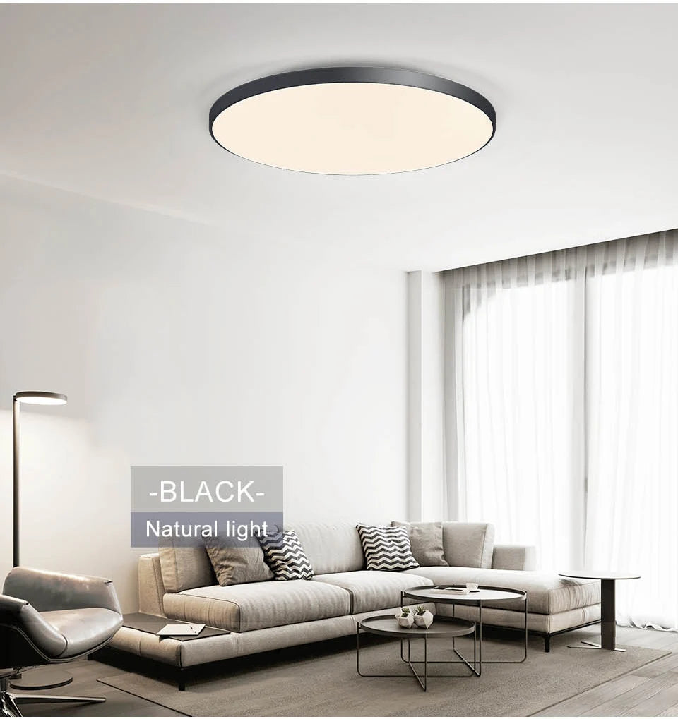 Smart LED Ceiling Light - Modern Dimmable with Remote Control