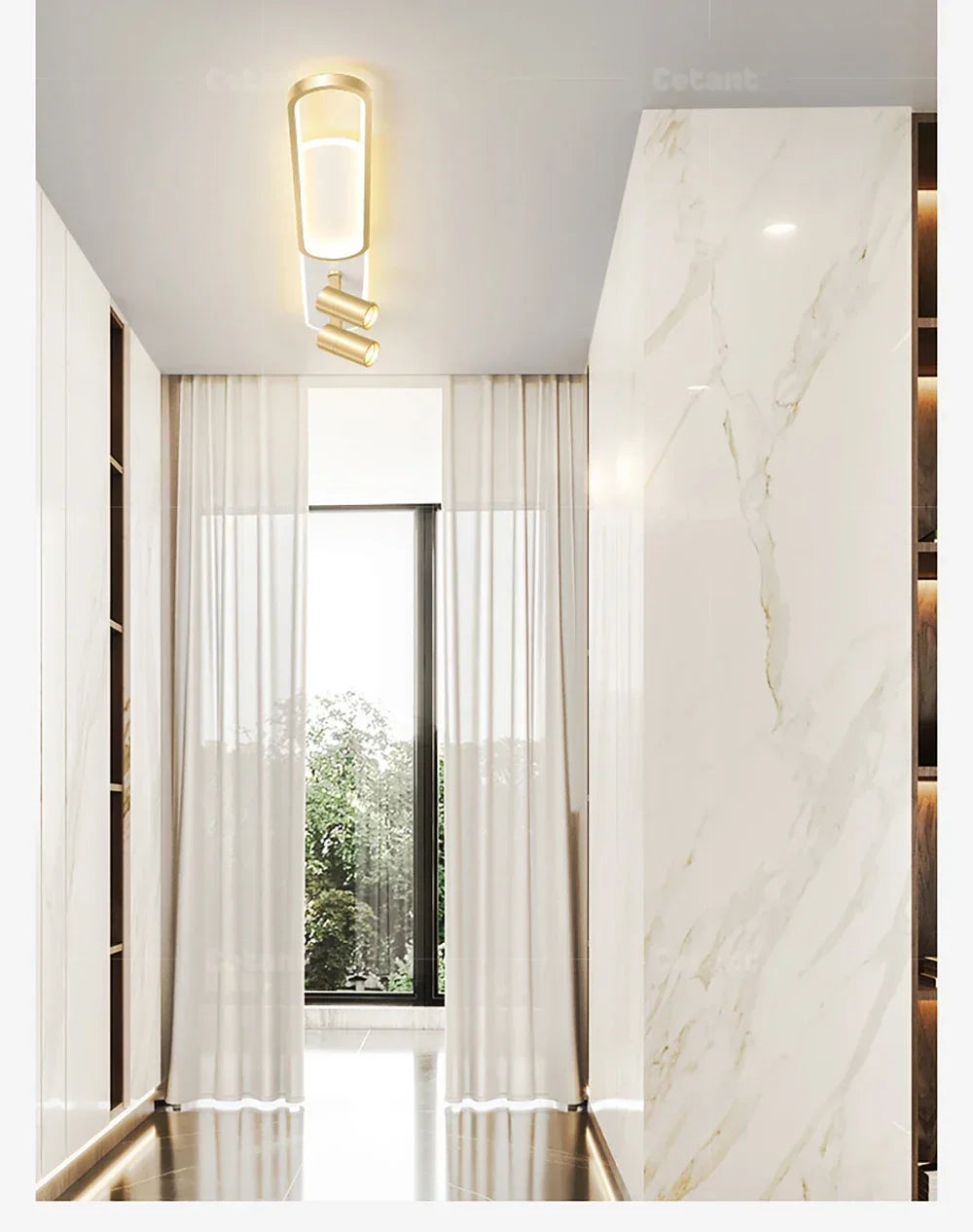 Modern LED Ceiling Spotlight Chandelier Light for Living Room Hallway Aisle Cloakroom Indoor Lighting Fixtures