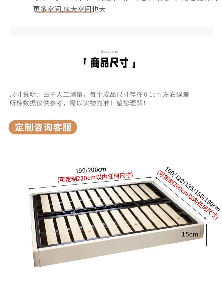 Individual Double Bed Frames Nordic Modern Minimalist Twin Double Bed Bases Wood Sleeping Luxury Cama Queen Size Hotel Furniture