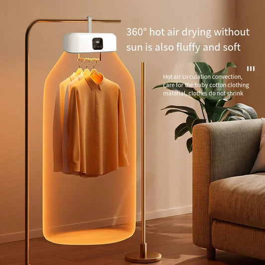 Portable Electric Clothes Dryer - Compact Foldable Mini Dryer for Apartments, Travel & RVs