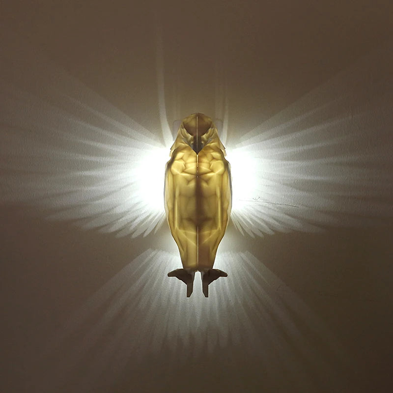 Eagle Wall Lamp – 3D Sculptural Night Light for Home Decor