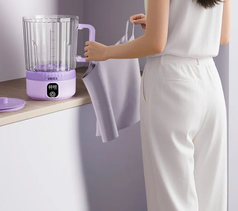 Mini Power Washer 7000 mAh USB Rechargeable for Travel Socks Underwear Underwear Wireless Portable Clothes Washing Cup 2.5L