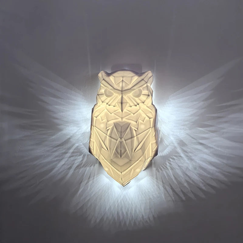 Eagle Wall Lamp – 3D Sculptural Night Light for Home Decor