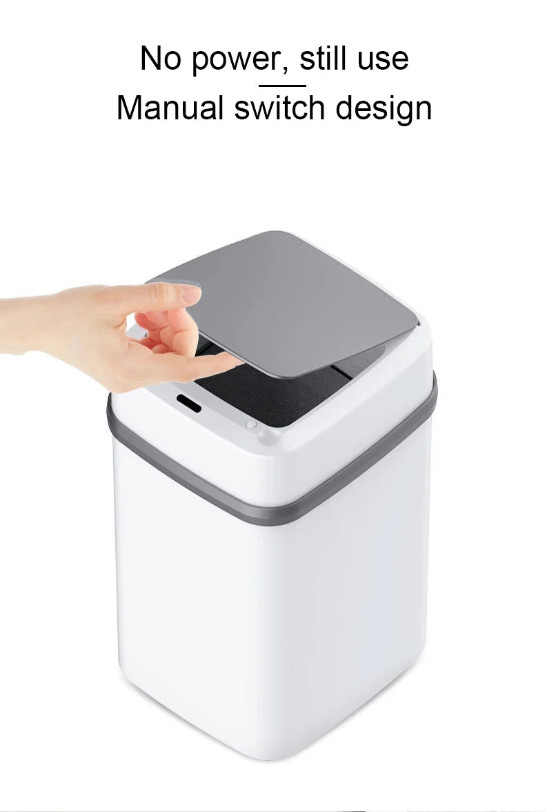 Smart Touchless Trash Can 13L - Motion Sensor Waste Bin