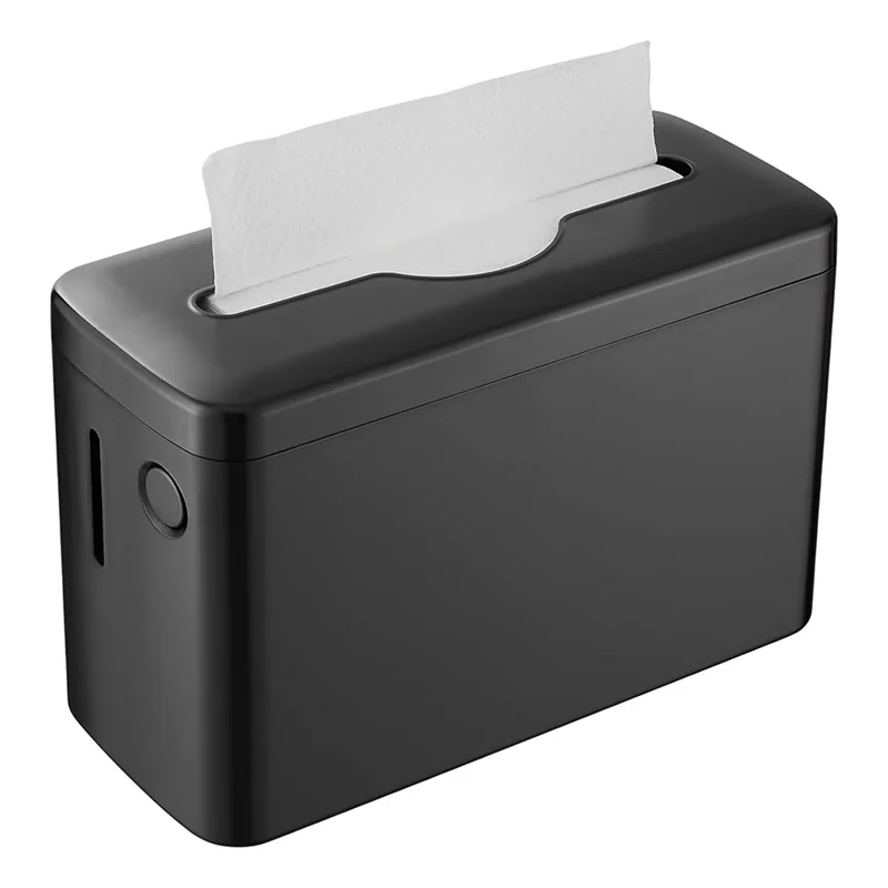 ABJI-Multifold Trifold Paper Towel Dispenser Countertop Commercial Hand Towel Dispenser Bathroom Black