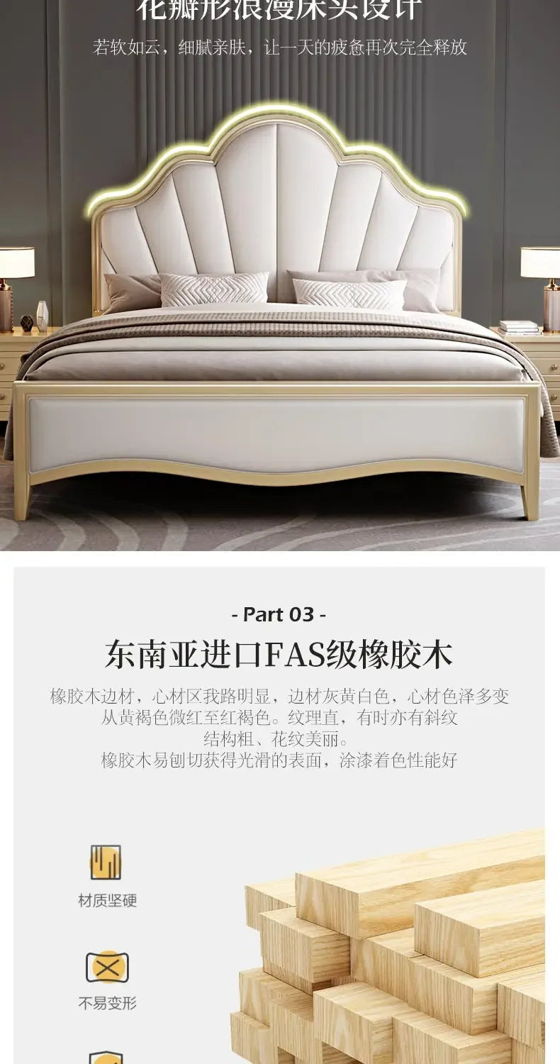 Design Double Bed Frame Sale Wooden Adult Modern Bases Bed Frames Bedroom Headboards Muebles De Dormitorio Home Furniture