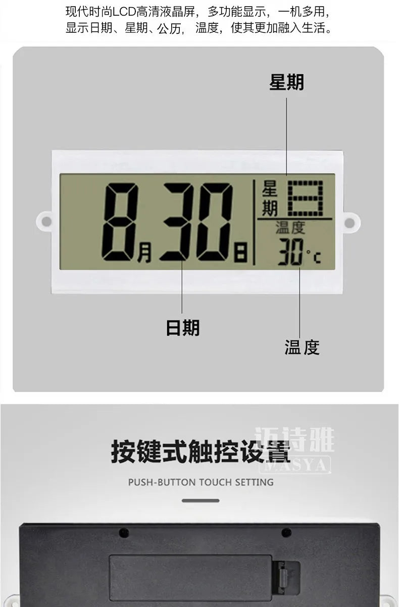 Unique Minimalist Wall Clock Night Light Unique Design Oversized Usa European Wall Clock Kitchen Modern Metal Horloge Decor