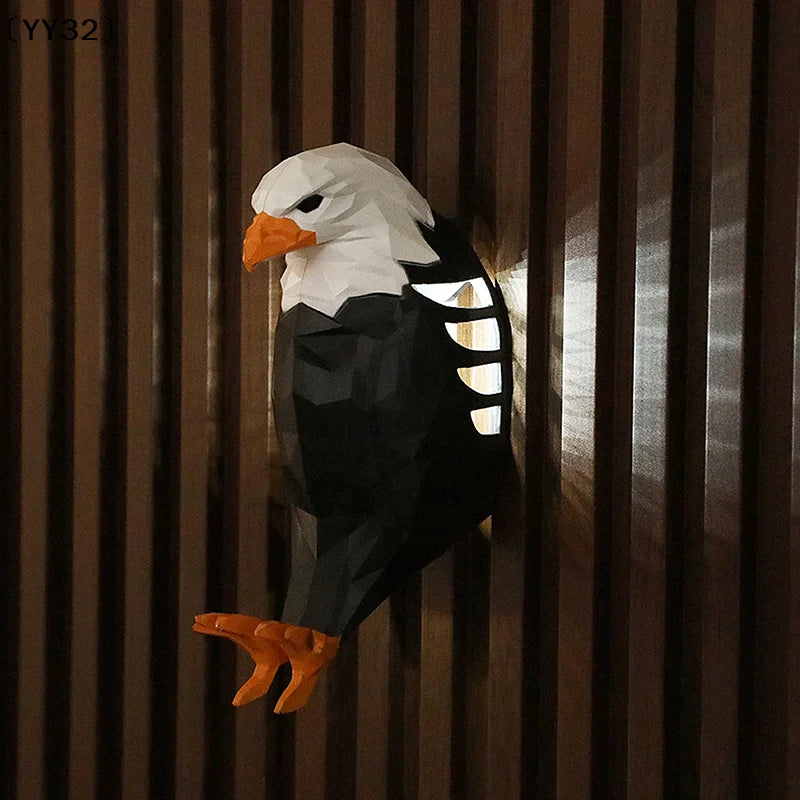 Eagle Wall Lamp – 3D Sculptural Night Light for Home Decor