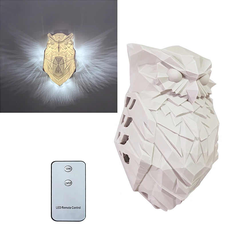 Eagle Wall Lamp – 3D Sculptural Night Light for Home Decor