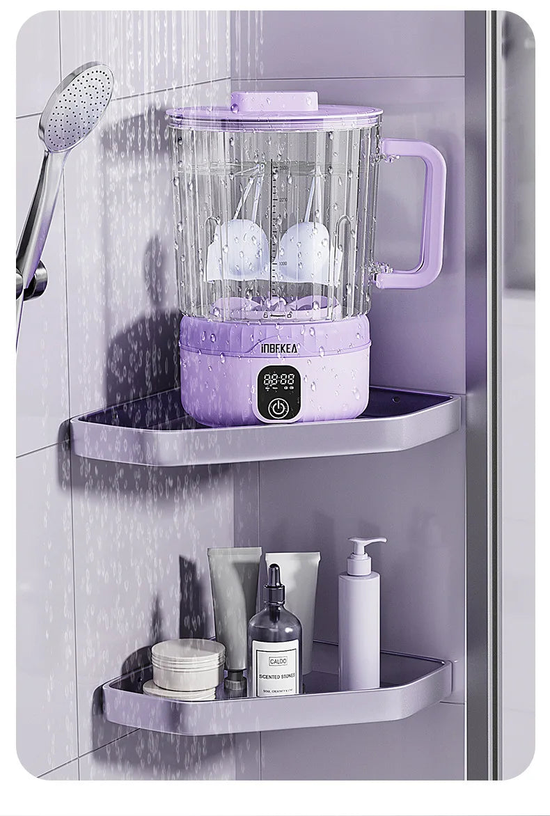 Mini Power Washer 7000 mAh USB Rechargeable for Travel Socks Underwear Underwear Wireless Portable Clothes Washing Cup 2.5L